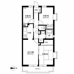 グレース桜新町 3LDKの間取図画像