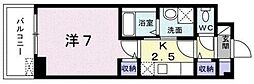 セモア・中山 1Kの間取図画像