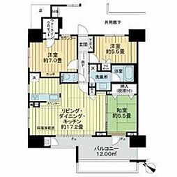 ルネサンス南柏駅前 3LDKの間取図画像