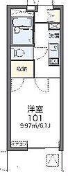 レオパレス高倉 1Kの間取図画像