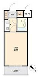 ライオンズマンション雪ケ谷 1Kの間取図画像