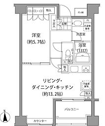 エーデル練馬 1LDKの間取図画像