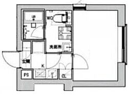 Ludens東新町 1階1Kの間取り