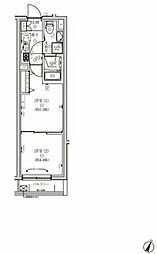 ベルシードステアー東十条駅前 1DKの間取図画像