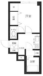 L'ideal成増2 1Kの間取図画像