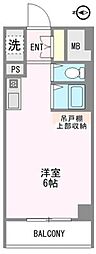 グエル・サカエ吉祥寺 ワンルームの間取図画像