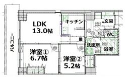 間取図画像 1SLDK