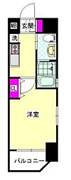 エステムコート博多駅前アヴェール 1Kの間取図画像