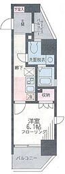 TheParkcross藤沢 1Kの間取図画像