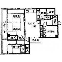 サンビューハイツ友泉 4LDKの間取図画像