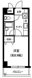 エステル浮間公園 1Kの間取図画像