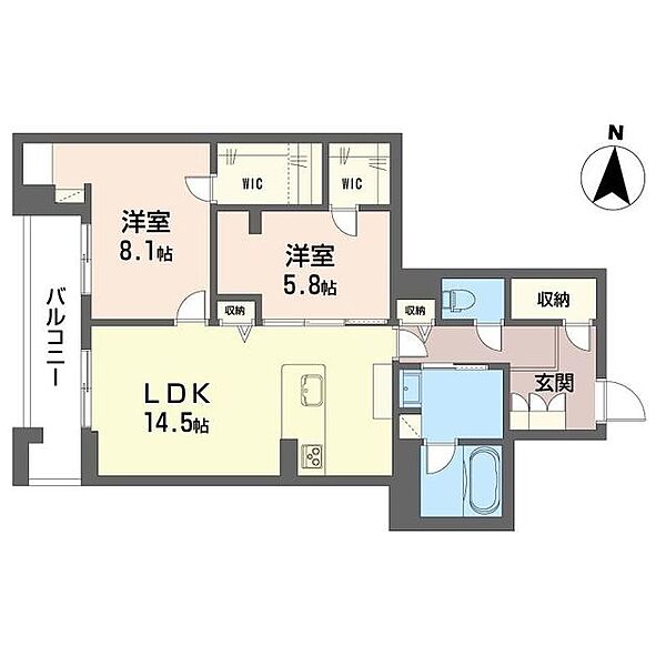 ロゼール 00307｜千葉県流山市おおたかの森東３丁目(賃貸マンション2LDK・3階・72.09㎡)の写真 その2