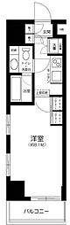 アクサス上野北 1Kの間取図画像