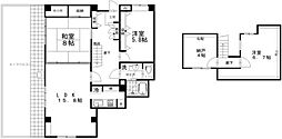 ヴィラ栄和 3SLDKの間取図画像