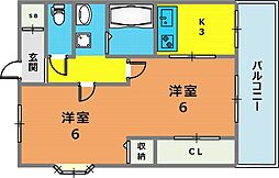 ミロード ドゥ メゾン 2階