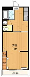 メゾン松月 1Kの間取図画像