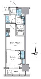 ルフォンプログレ上野稲荷町 5階1DKの間取り