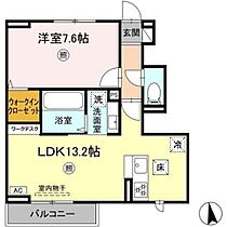 アベリア 102 ｜ 福岡県久留米市津福本町526-1（賃貸アパート1LDK・1階・47.18㎡） その2