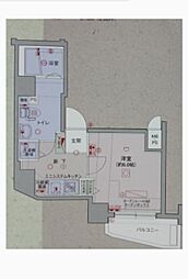 ロイヤルアメニティー西戸山 1Kの間取図画像