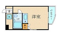 シティークレスト船橋 ワンルームの間取図画像