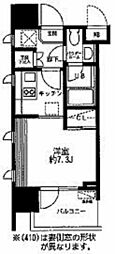 レジディア大森東 ワンルームの間取図画像