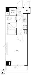 ルーブル武蔵小杉弐番館 1Kの間取図画像