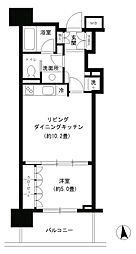 KDXレジデンス芝公園 1LDKの間取図画像