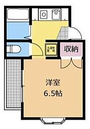 パーソナルハイツ橋本 1Kの間取図画像