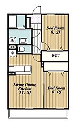 フェニックスサンリョウ 2LDKの間取図画像