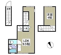 コートM&APart10 1LDKの間取図画像