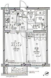 ダイナシティ市谷仲之町 1LDKの間取図画像