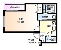 フジパレス豊里5番館 1Kの間取図画像