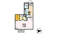 グリーンハイツ西之町 1Kの間取図画像