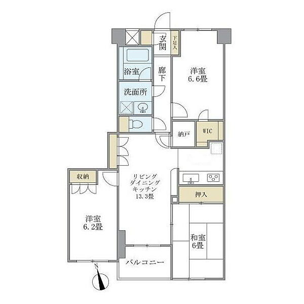 KDXレジデンス宮前平 502｜神奈川県川崎市宮前区宮前平３丁目(賃貸マンション3LDK・5階・73.77㎡)の写真 その2