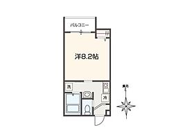 MELDIA東青梅 3階1Kの間取り