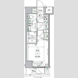 クレヴィスタ北綾瀬 4階1Kの間取り