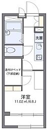 レオパレスフォレスト小倉 1Kの間取図画像