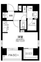 レヴィーナ東京八重洲通り ワンルームの間取図画像
