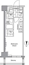 パークハビオ東陽町 ワンルームの間取図画像