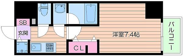 レオンコンフォート北浜 ｜大阪府大阪市中央区高麗橋１丁目(賃貸マンション1K・6階・24.11㎡)の写真 その2