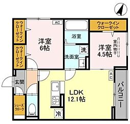 間取図画像 2LDK