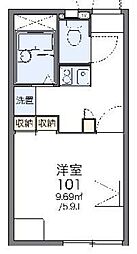 レオパレス原山 1Kの間取図画像