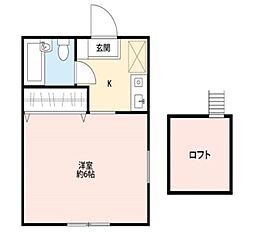 グレイスメゾン 1Kの間取図画像
