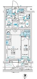 パレステージ練馬III 3階1LDKの間取り