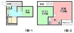ライフシップ湘南辻堂パトモス ワンルームの間取図画像