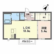 エクラシエ自由ヶ丘 202 ｜ 福島県いわき市自由ケ丘20-2（賃貸アパート1LDK・2階・45.35㎡） その2