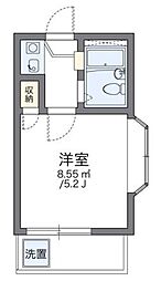 レオパレスSUNBEAM 1Kの間取図画像