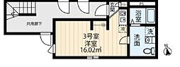 フィオーレ金町 ワンルームの間取図画像