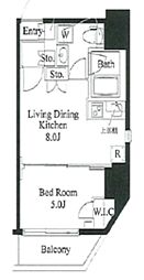 TASアサクサレジデンス 1LDKの間取図画像