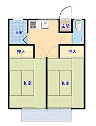 ハイツ相武 2DKの間取図画像